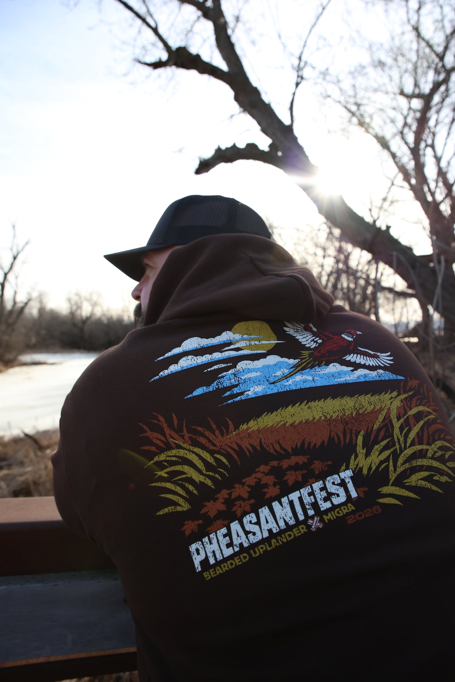 Bearded Uplander/Migra Pheasantfest hoodie